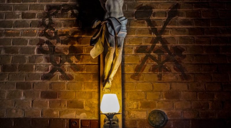 jesus christ on cross wall decor